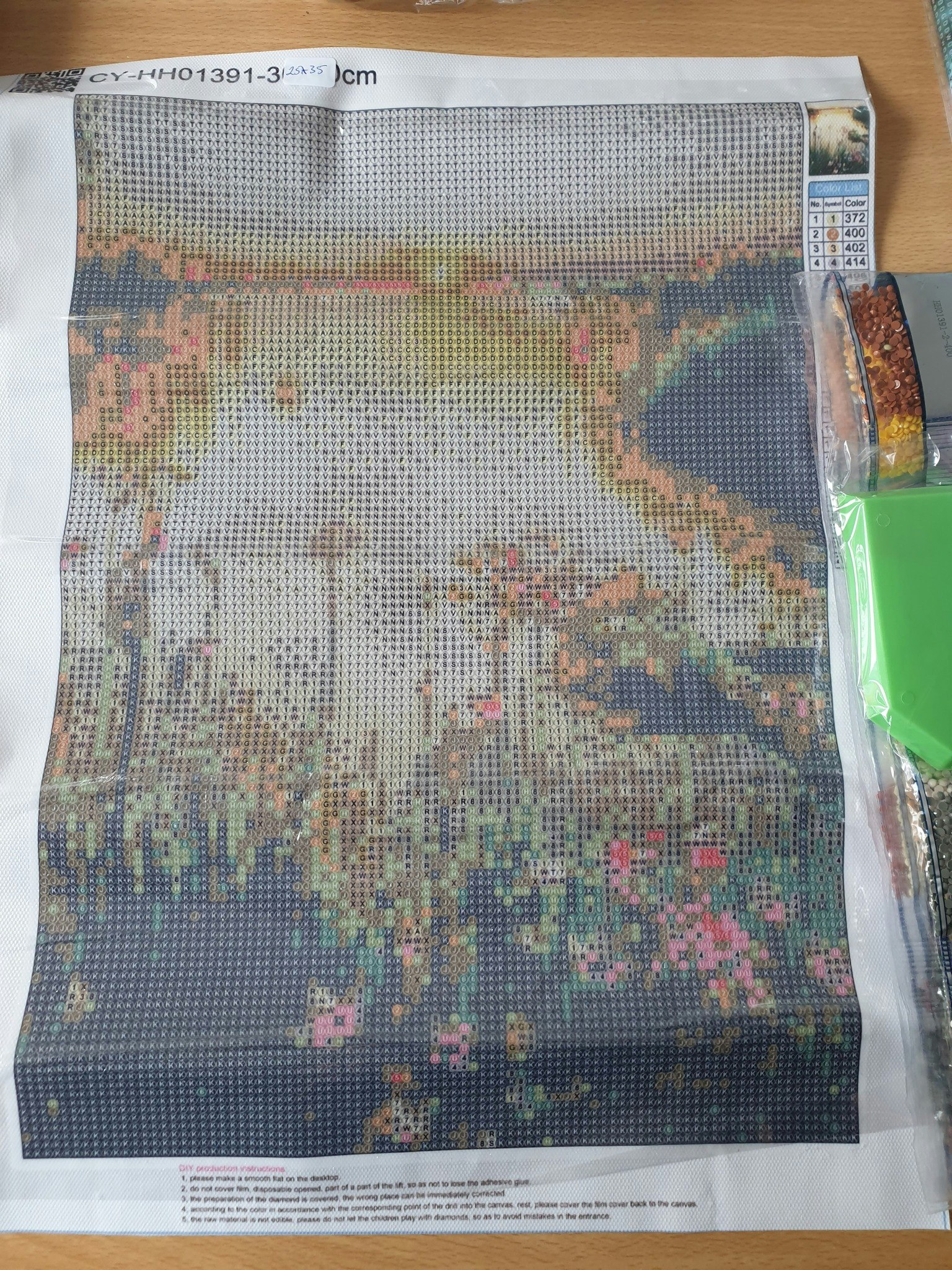 Diverse små bilder med runde perler