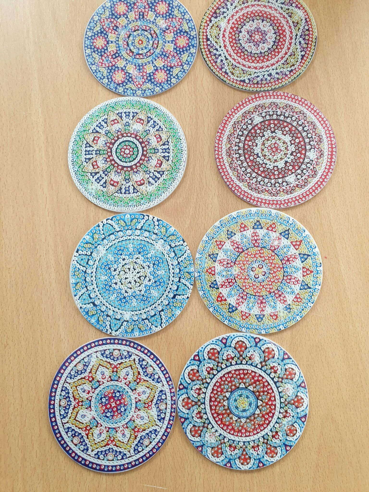 Glassbrikker mandala