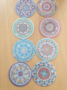 Glassbrikker mandala