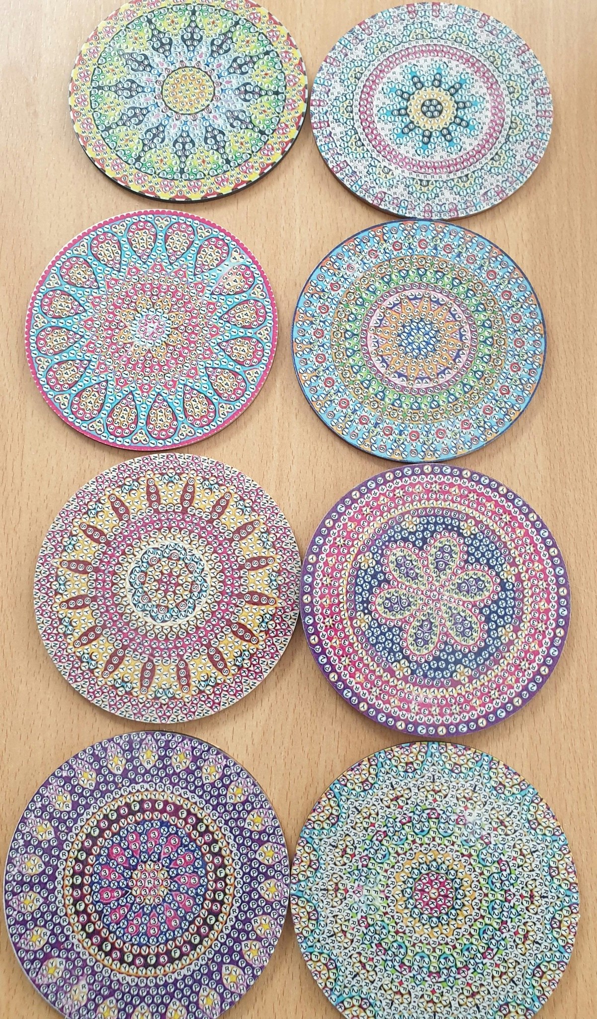 Glassbrikker mandala