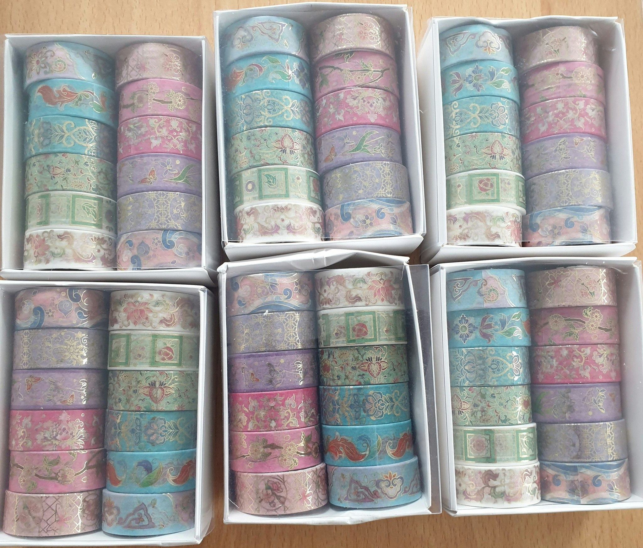 Maskeringstape (washi tape) 12 ruller