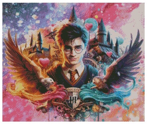 Harry Potter i farger ©Perlebilder