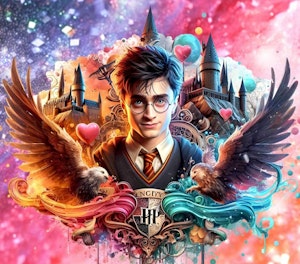 Harry Potter i farger ©Perlebilder