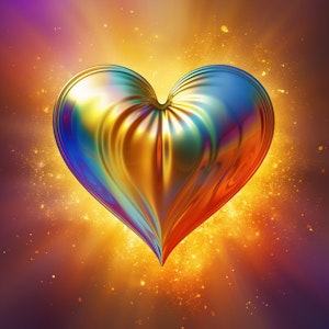 Hjertebank med krystallperler © Soul to soul gifts