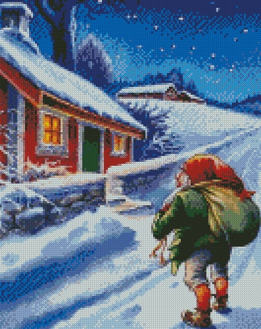 Nisse og rød stue