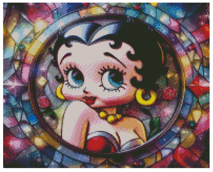 Betty Boop i glassmosaikk  Laget av SteichenBrinly