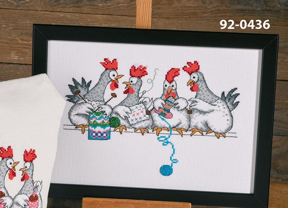 Broderi kit bilde kakling 29x20 cm
