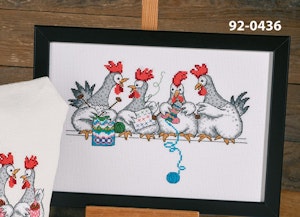Broderi kit bilde kakling 29x20 cm