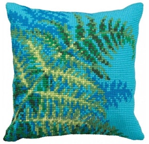 Broderi kit korssting bilde eller pute front, ormegress 40x40 cm