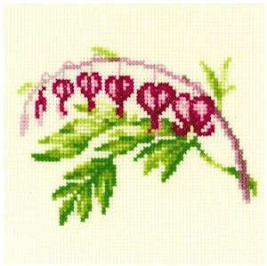 Broderi kit korssting løytnantshjerte 13x13 cm