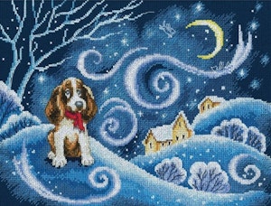 Broderi kit  snøstorm 31x23,50 cm