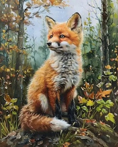 Mal etter nummer rev ca 40x50 cm