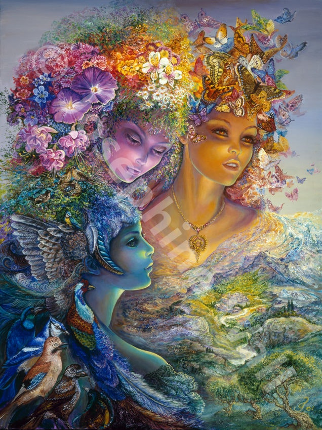 Lisensiert bilde ©Josephine Wall The Three Graces 270 farger