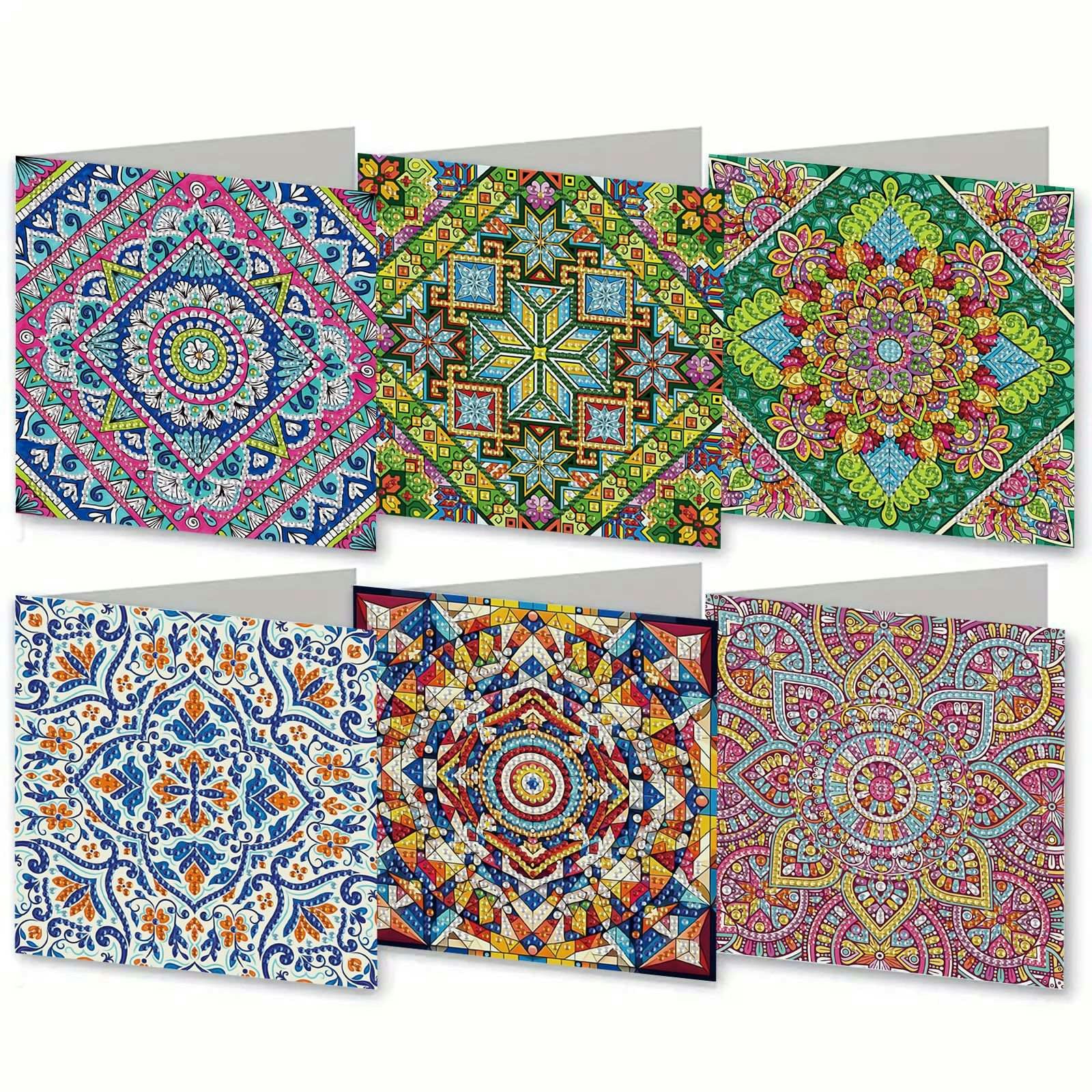Kort med mandala mønster 6 i pakken