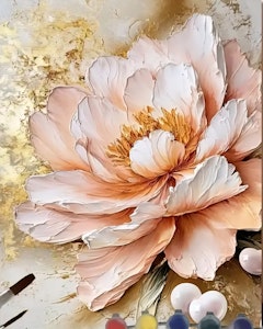 Mal etter nummer fantasiblomst 40,64x50,8 cm