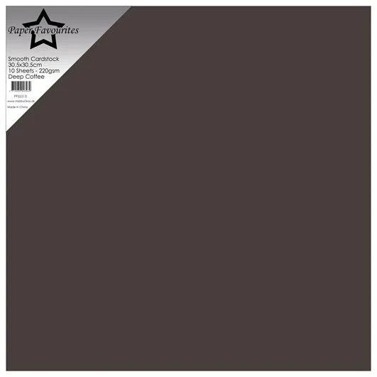 PFSS513-10 Smooth Cardstock Dark Coffee