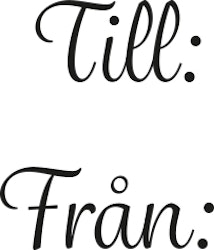 2449 - Till:   från: Till Julklappsetiketter mm.
