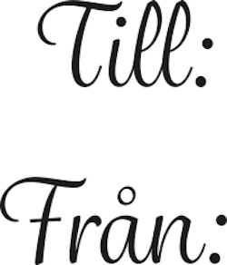 2449 - Till:   från: Till Julklappsetiketter mm.