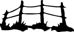 1522 -  Gummistämpel Minis staket