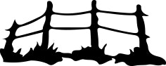 1523 -  Gummistämpel Minis mini staket