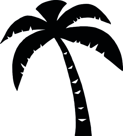 14131-Gummistämpel Palm