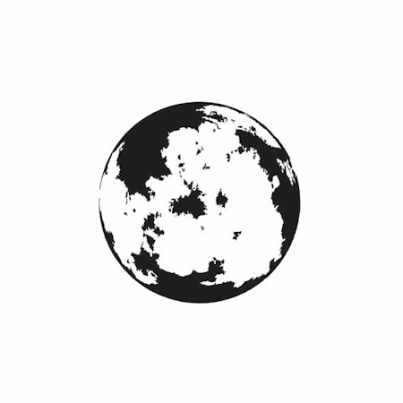 14151-Gummistämpel  Måne 2,5 cm