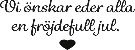 2442- Gummistämpel Vi önskar er.....