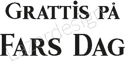 644- Gummistämpel  Grattis på Fars Dag