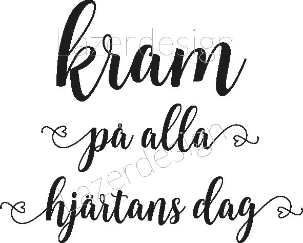 8142-Stämpel Kram alla hjärtans...