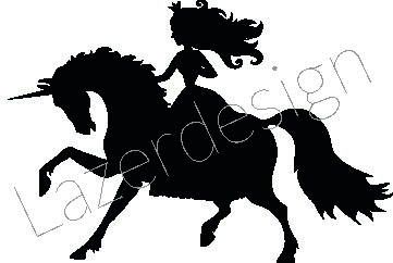 229-Stämpelset Prinsessa rider