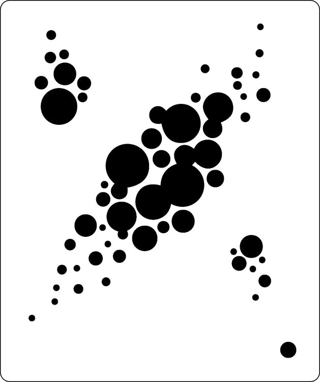 3206 - Stencil Lazerdesign Bubblor