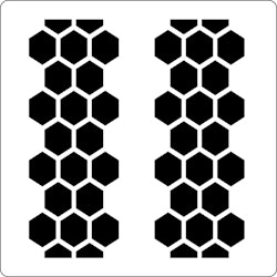 3218 - Stencil honeycomb