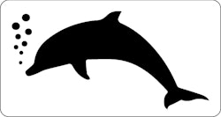 3274 - Stencil  Delfin
