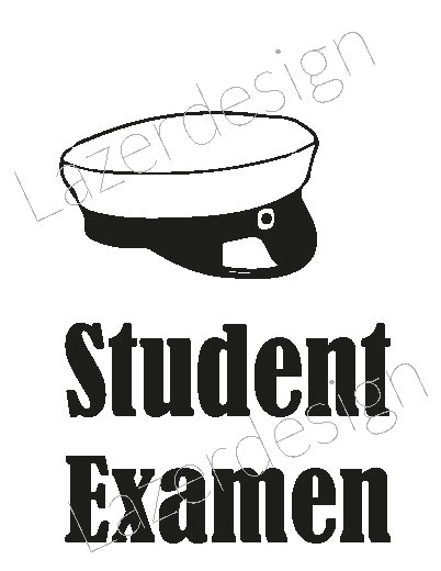 666-Stämpel  Student Examen liten