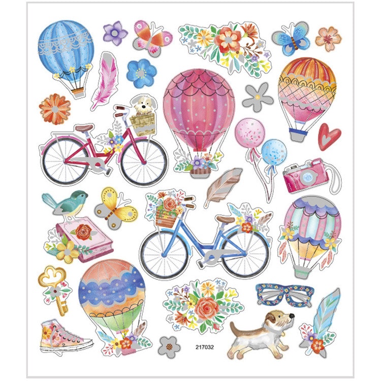 29076 Stickers cyklar och luftballonger