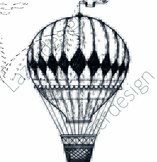 14213-Stämpel Luftballong