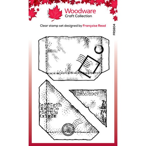 FRS804-Woodware Clearstamp Paper pockets