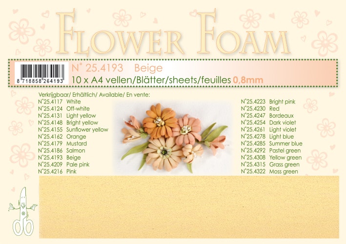 4193- Beige Foamiran 1 st