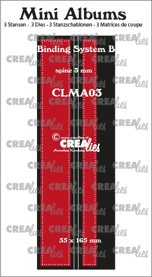 CLMA03Dies Mini albums Binder 3 mm spine