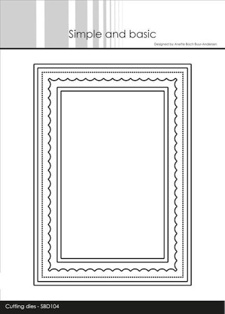 SBD104DIES Simple and Basic Kortbas Rektangel