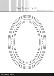 SBD106DIES Simple and Basic Kortbas oval