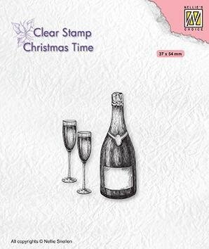 CT039Clearstamp Happy New Year