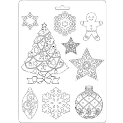 K3PTA527 Stamperia Modelling Mould Winter Tales Snowflake