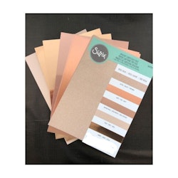 664534 SizzixOpulent Cardstock  5pack A4 Rose Gold