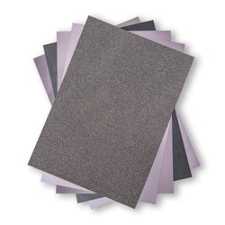 664536 SizzixOpulent Cardstock  5pack A4 iCharcoal