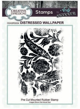 CEASRS004Rubberstamp  Distressed Wallpaper
