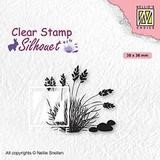 SIL085Clearstamp Blooming Grass 4