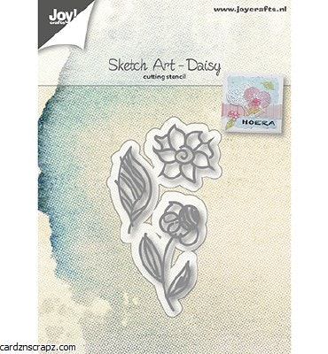 6002-1036 Dies Sketch Art Daisy