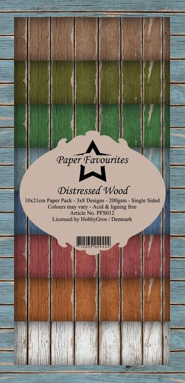 PFS012 Mönsterpapper slimcard Distressed Wood