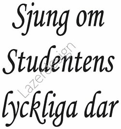 688-Stämpel Sjung om Studenten stor